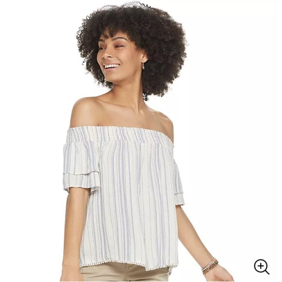 Rewind Off the Shoulder Blouse Size S - Picture 1 of 3